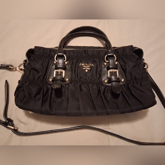Prada Tessuto Gaufre Nylon Bag, Med - Picture 1 of 8